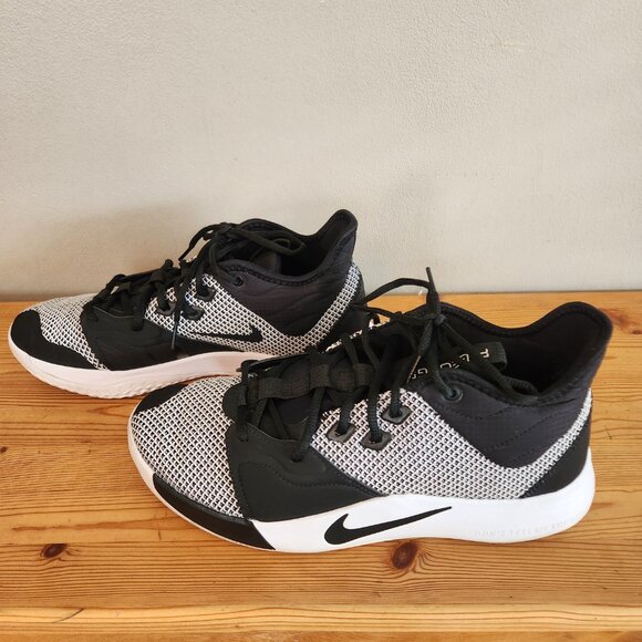 Nike Black & White Men’s P. George Athletic Shoes Size 10 - Picture 5 of 11